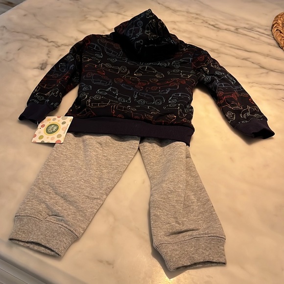 NWT Little Me Car Sweatshirt Set - Picture 6 of 6